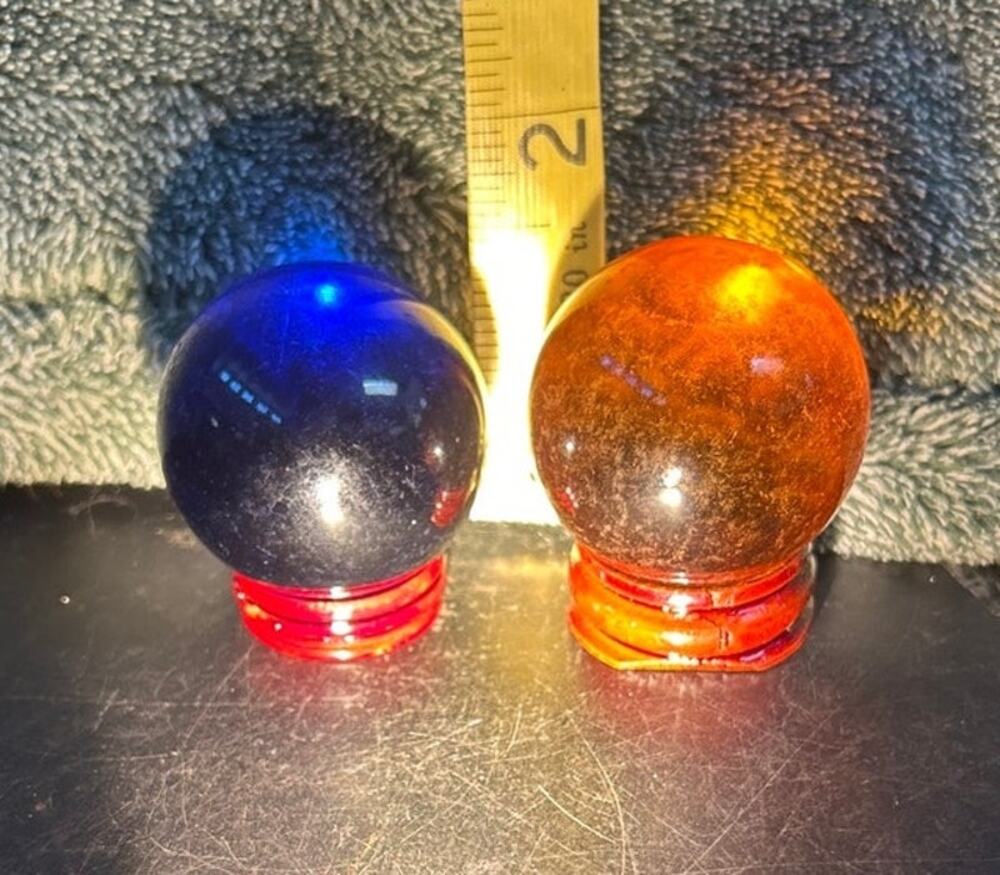 Vintage Spheres with Stands 2 Available Priced Separately